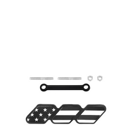 Tri-Color Grille Badge Emblem, 3-Color Classic Slotted Grilles Emblem Auto Insert Decoration, Car Truck Front Grille Badge Exterior Accessories for Ve