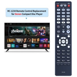 GOUYESHO Replacement Remote Control RC-1234 for Denon CD Player DCD-600 DCD600 PMA-600NE PMA600NE