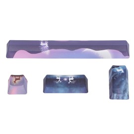 Keycap 4 Keys Elk Pattern Design Space ESC Enter Numpad Enter Personality DIY Keycaps for Mechanical Keyboards