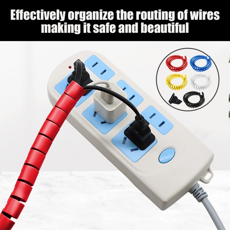 5 Wire Hoses, 1 Cable Management Clip, Cable Protector, Pet