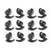 Unbranded New 6 Pair Black Anti-Slip Silicone Replacement Ear Tips