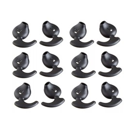 Unbranded New 6 Pair Black Anti-Slip Silicone Replacement Ear Tips for Galaxy S7 edge etc.