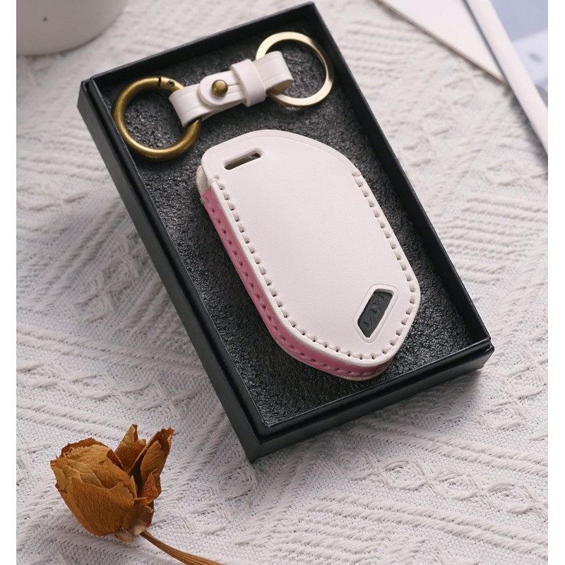 White Key Fob Cover Fit for Kia Telluride Accessories 2023