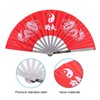 Practice Training Performance Tai Chi Fan, Double Dragon Hand Fan
