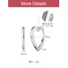 FOCALOOK Women's Hoop Earrings, 925 Silver, Hypoallergenic, Popular, Cool, Stud