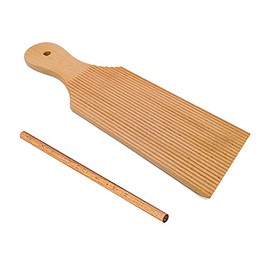 omolly Gnocchi Board, Pasta Cutter Pasta Roller, Gnocchi Board Wood, Noodle Board for Gnocchi, Pasta Board Set for Kneading Dough and Making Pasta