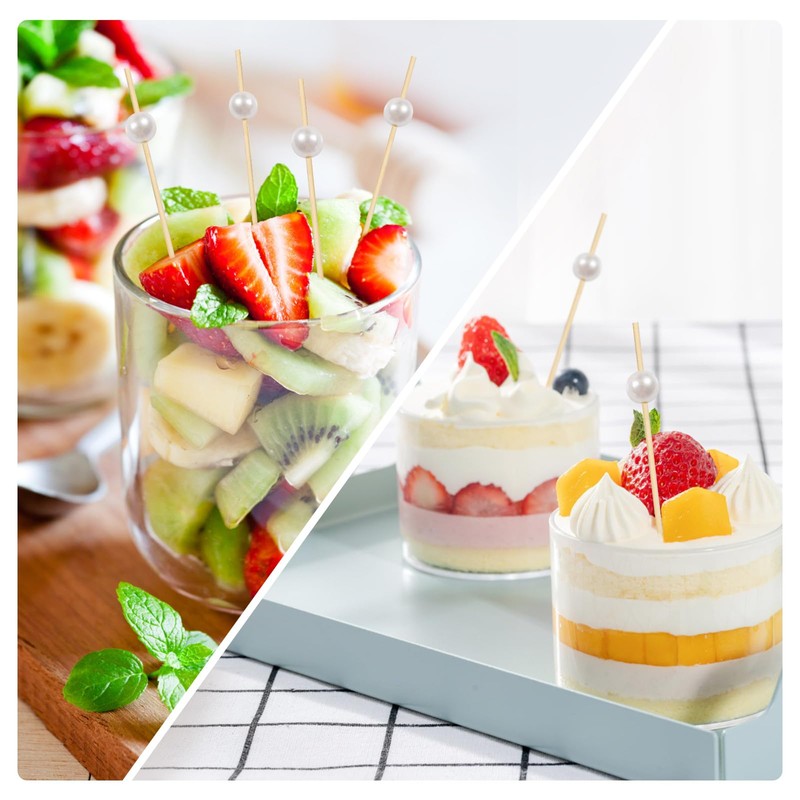 Cocktail Picks for Appetizers, Toothpicks for Appetizers, 100PCS White Cocktail