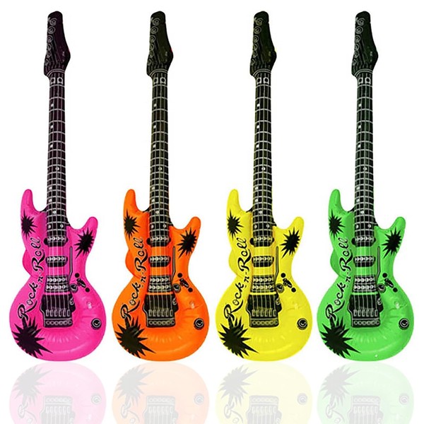 Birthday Decoration Set, Balloons, Guitar Balloons, Children's Musical Instrument Toys,