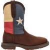Durango Men's DB021 Western Boot, Dark Brown and Texas Flag,