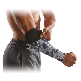 McDavid HEX Shooter Arm Sleeve Reversible Print - Negro/Ladrillo GRAF