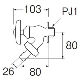 SANEI Y80J-25 Nominal Water Faucet