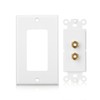 Cable Matters Cable Matters 2-Pack Speaker Wire Wall Plate (Speaker