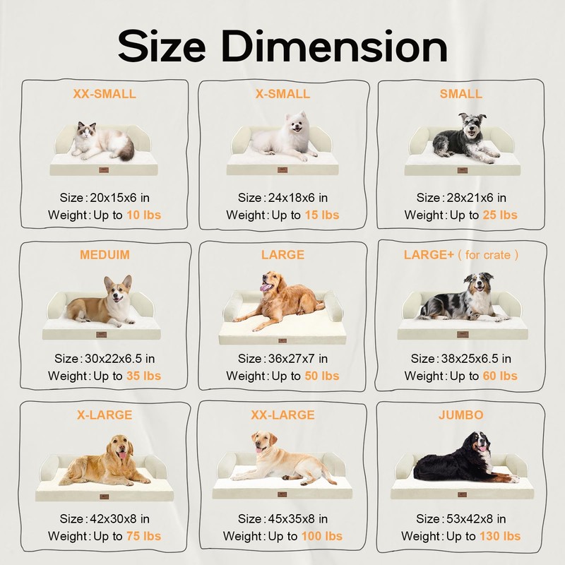 Extra Large Dog Bed-Orthopedic Waterproof XL Dog Bed for XLarge