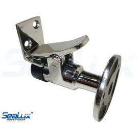 SeaLux 316 Stainless Steel Cushioned Door Stop Holder and Catch (Straight, Length:2.5")