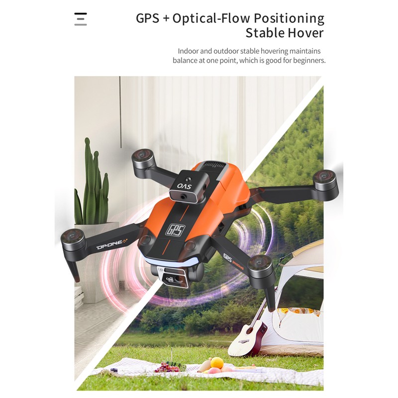 Remote Control GPS Drone with Dual Camera 8K Foldable Headless