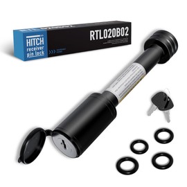 RETRUE Trailer Hitch Receiver Pin Lock, Suitable for 2 Inch Receiver, 5/8" Dia Hitch Lock for Securely Locking Trailer Hitch with Two Keys, Black