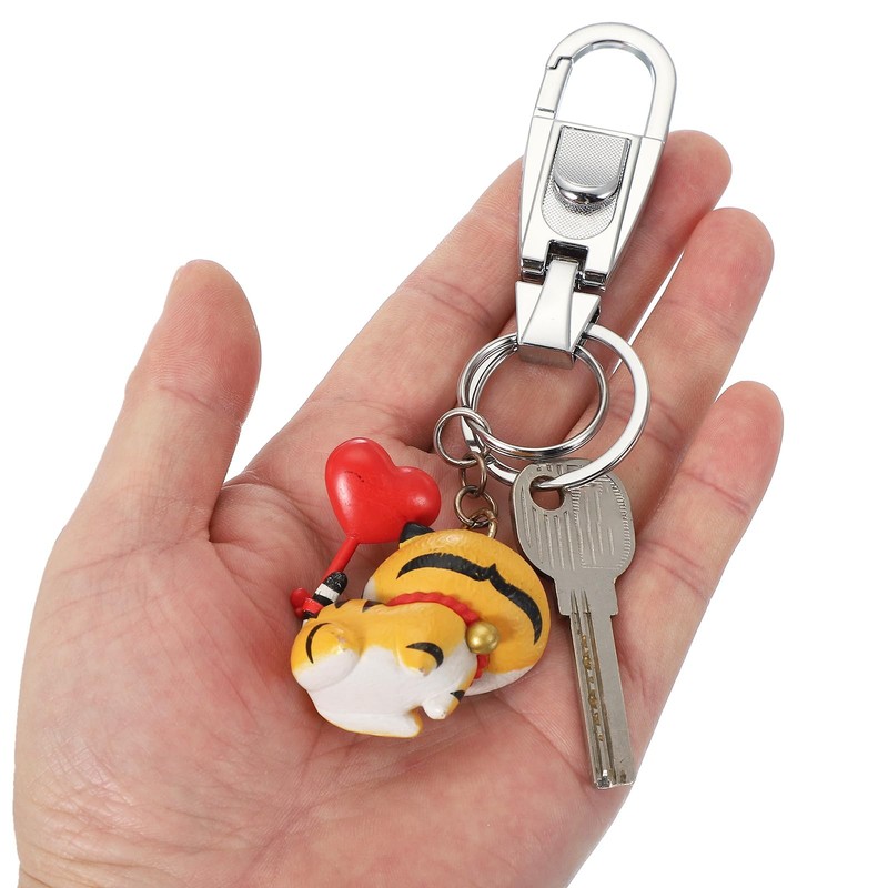 sourcing map Car Key Chain, Detachable Keychain Stainless Steel Buckle