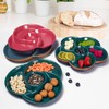 LELE LIFE 4Pcs Divided Serving Tray, Reusable Veggie Tray Appetizer