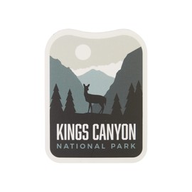 Vagabond Heart Kings Canyon National Park Vinyl Sticker - Waterproof Decals for Laptop Water Bottle Hydro Flask Car Bumper - Travel Souvenir - UV Fade Resistant - Gift for Hikers - 2.75 inch
