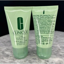 Clinique 7 Day Scrub Cream Rinse-Off Formula - 1oz/30mL each - (LOT 2) - BOXLESS
