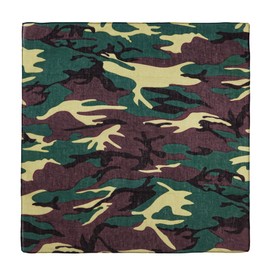 Bandana Camouflage 55cm Bandana Hats Caps & Headwear for Fancy Dress Costumes Accessory