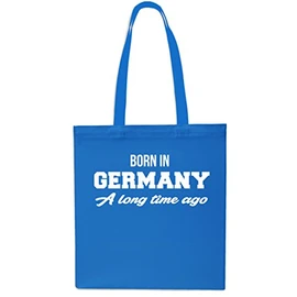 Born in Germany A Long Time Ago Tote Shopping Gym Beach Bag 42cm x38cm, 10 litres-Small-Sapphire