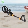 Metal Detector Waterproof Underground Gold Finder Scanner with Rake Shovel