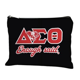 Sorority-Themed Unscented Makeup Bag, Sister Gift,Makeup Bag Zipper Pouch, Polyester Cosmetic Travel Bag, Toiletry Case Multi Functional Pouch Gifts For Friends,Travel Toiletry Makeup Organizer