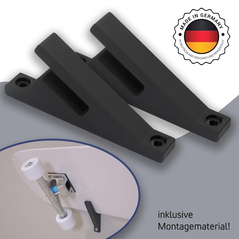 Luminick Wall Mount for Skateboard, Longboard, Sturdy Design Including Mounting