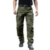 Hiwise Men's Stretch Tactical Pants Water Resistant Ripstop Cargo Pants