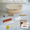 Sondiko Sourdough Starter Kit, Sourdough Bread Baking Supplies, Oval Banneton