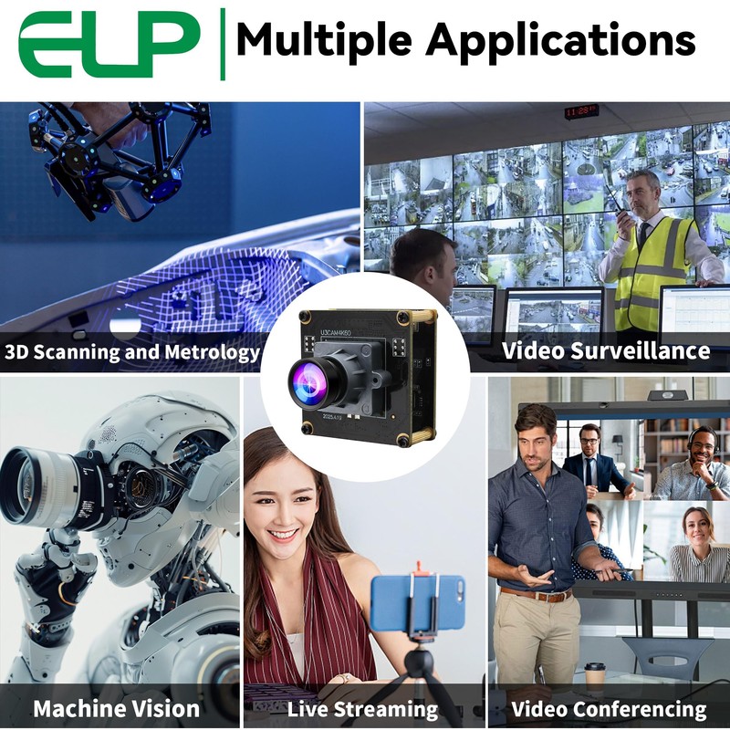 ELP High Speed 4K 60FPS USB Camera Module for Computer,