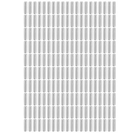 sourcing map 200Pcs 1.5 mm x 6 mm Dowel Pins, 304 Stainless Steel Cylindrical Shelves Support Pegs Locating Pin Shelf Fasten Elements for Bookshelf Cabinet Furniture Component (GB119), Silver