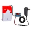 12V High/Low Temperature Monitor, Temperature Sensor with 5M Waterproof Probe,