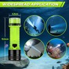 FISHOAKY Diving Flashlight Underwater LED Light, 1500 Lumen & 3