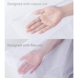 Runtoo 2 Pack 36 x 36 inches Extra Large Laundry Bag Delicates Wash Bags Camp Travel Heavy Duty Zipper Big Net Sweater Curtain Bedding Robes Blanket Jumbo Toys Organizer