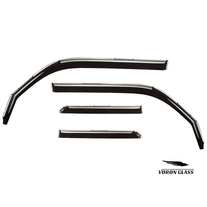 Voron Glass in-Channel Extra Durable Rain Guards for Toyota 4Runner