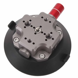 Suction Cup Camera Mount, 4.7 Inch Aluminum Alloy Camera Suction Cup Mount, with 3/8 1/4 Inch Screw Hole, for Action Camera SLR