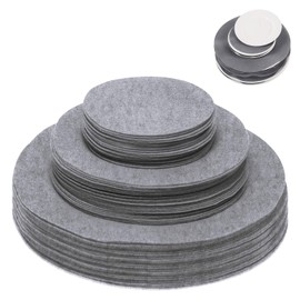 Cskunxia 120Pcs Plate Separators Storage, Soft Felt Plate Dividers, Round Dish Storage Protectors Pads with 3 Different Size (Grey)