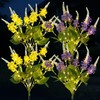 TANSOREN 4 Pack Solar Garden Lights Outdoor, 2 Lighting Modes
