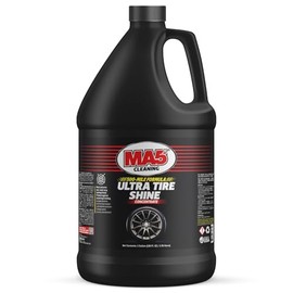 MA5X Ultra Tire Shine | Wet-Look Car Tire Shine Spray & Protectant | Tire Black Finish, No-Sling Formula, Professional Concentrated Shine | Gallon Refill | Pack of 1