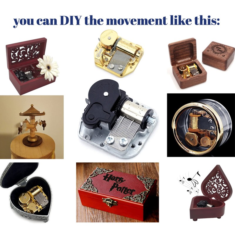 Gueiddi Music Box Mechanism, Swan Lake 18 Note Musical Movement