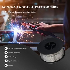 Flux Core Gasless MIG Wire, flux core welding wire Mild Carbon Steel .030-Inch Diameter 2-Pound, Strong ABS Plastic Spool Welding Wire