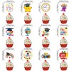 24Pcs Kindergarten Graduation Cupcake Toppers, Class of 2025 Congrats Grad