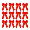 Classic Red Velvet Christmas Bows 12 Pack, 13" x 9"