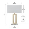 Globe Electric 12274 D'Alessio 20" Table Lamp, Gold, White Linen