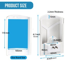OSVDO Trap Refills, Flying Insect Trap Refill Kit NO Device - 4 Pcs Glue Cards, Each Glue Card Lasts up to 65-Day or Until Full Flying Insect Trap (4 x Refills)