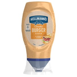 Hellmann's Burger Sauce, Delicious Sauce For Chunky Burgers And Fast Foods, Perfect Tatse For Sandwiches, Barbecue, Cooking, Lunch And Dinner, Standard Bottle 258 ml