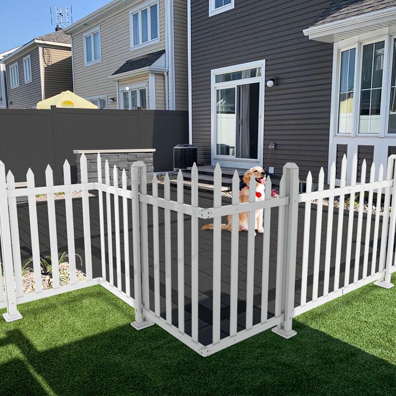 INFRANGE Picket Fence Post 32" High for Curved Vinyl PVC