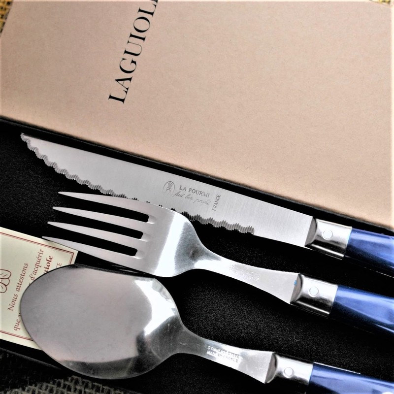 Bistro Cutlery Set, Filet Collection, French Made in NERON MARINE